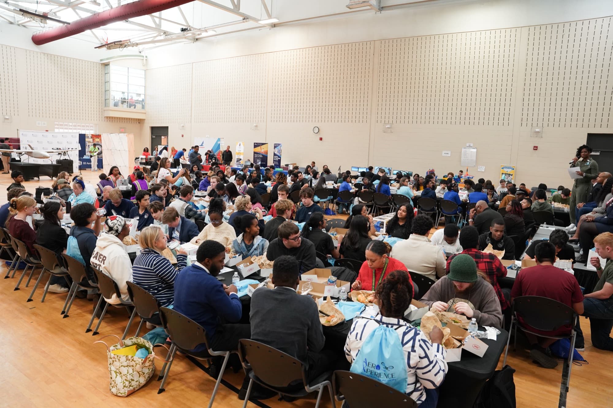 Event hall filled with attendees