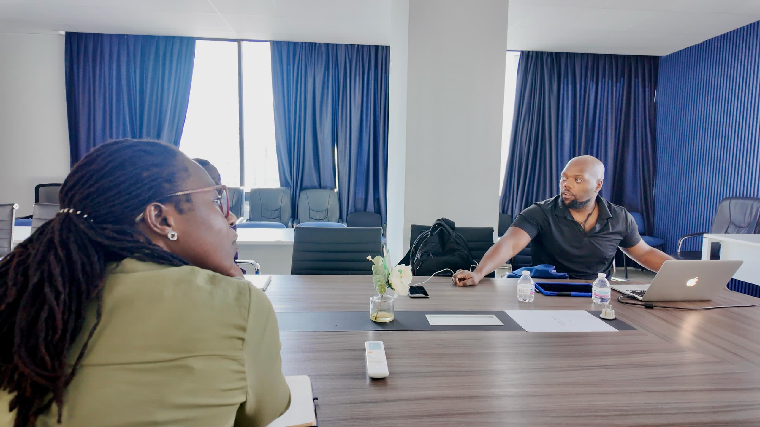 Josh Wall with AIMAC team in Senegal