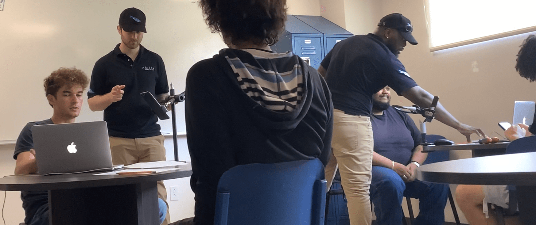 Student testing AMTIL platform